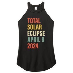 Total Solar Eclipse April 8 Women's Perfect Tri Rocker Tank