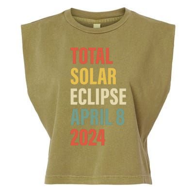 Total Solar Eclipse April 8 Garment-Dyed Women's Muscle Tee