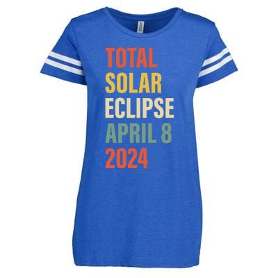 Total Solar Eclipse April 8 Enza Ladies Jersey Football T-Shirt