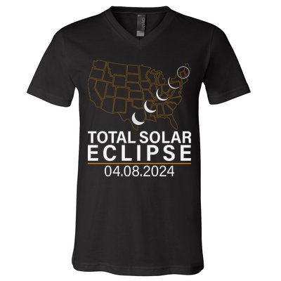 Total Solar Eclipse V-Neck T-Shirt