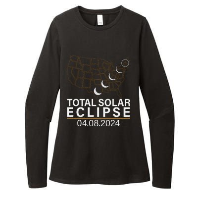 Total Solar Eclipse Womens CVC Long Sleeve Shirt