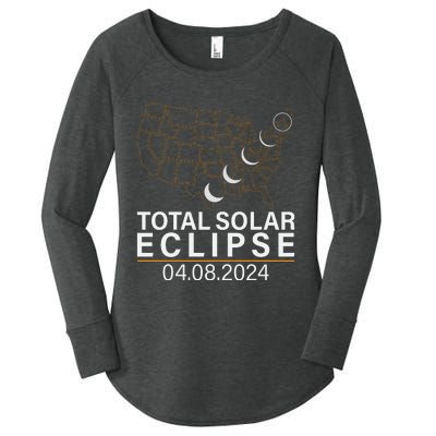 Total Solar Eclipse Women's Perfect Tri Tunic Long Sleeve Shirt