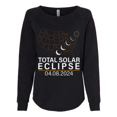 Total Solar Eclipse Womens California Wash Sweatshirt