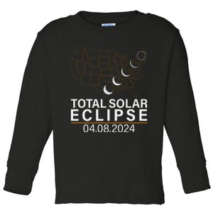 Total Solar Eclipse Toddler Long Sleeve Shirt