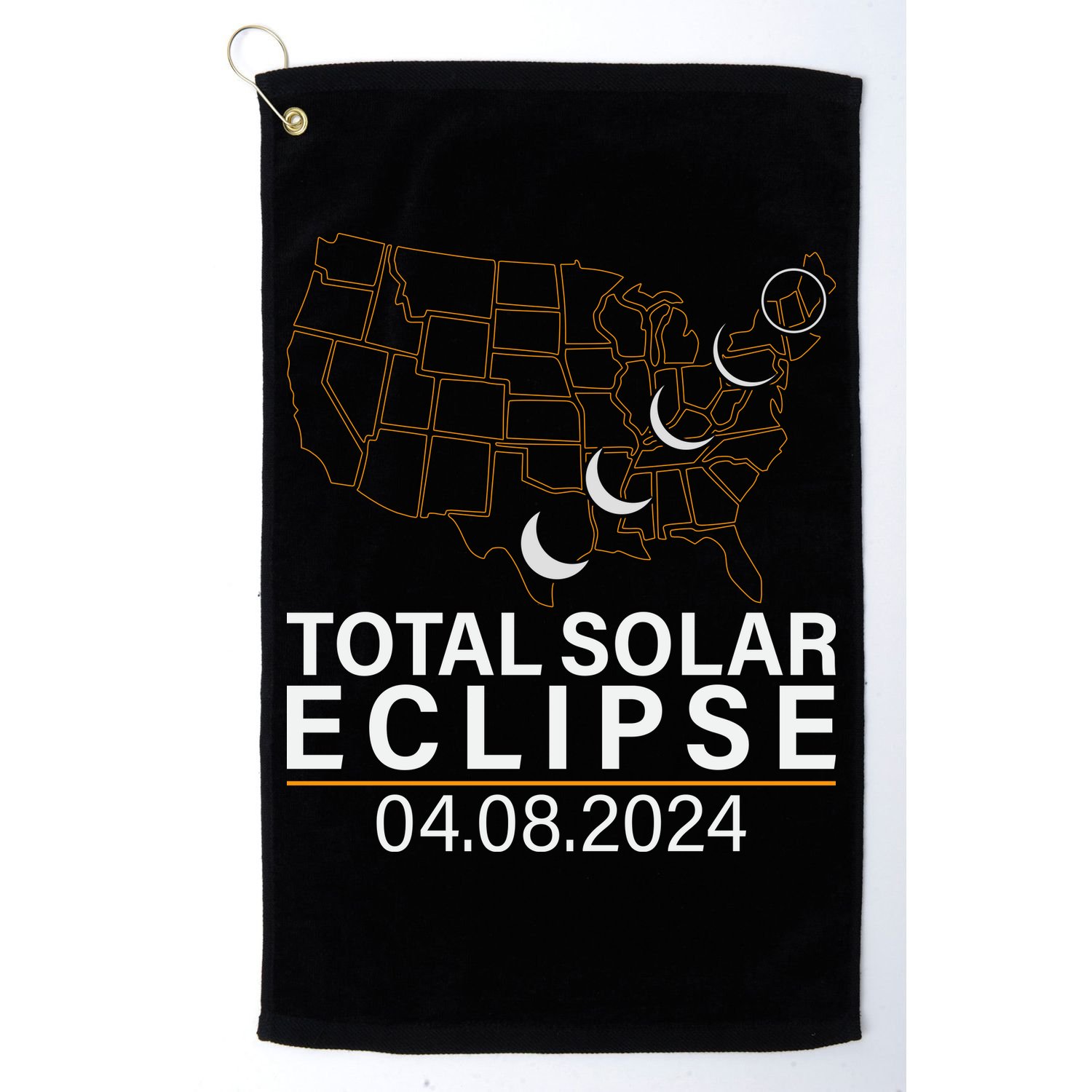 Total Solar Eclipse Golf Towel