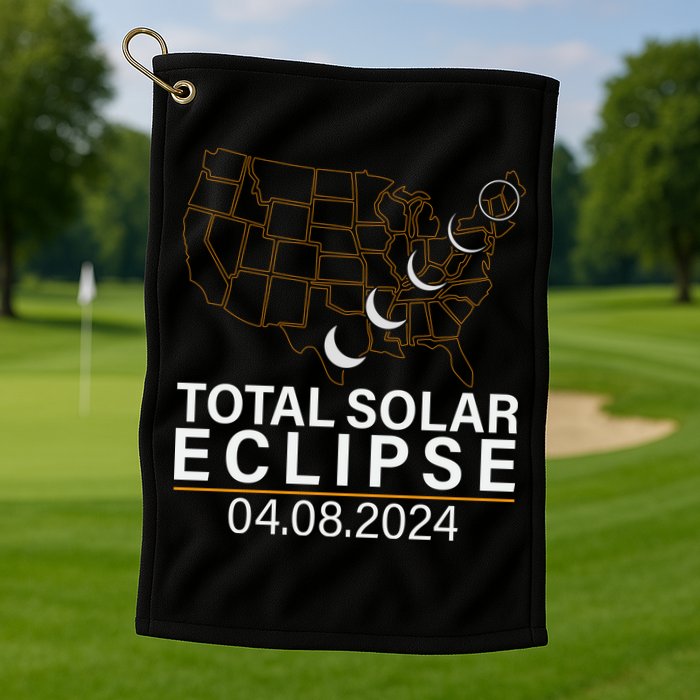 Total Solar Eclipse Golf Towel