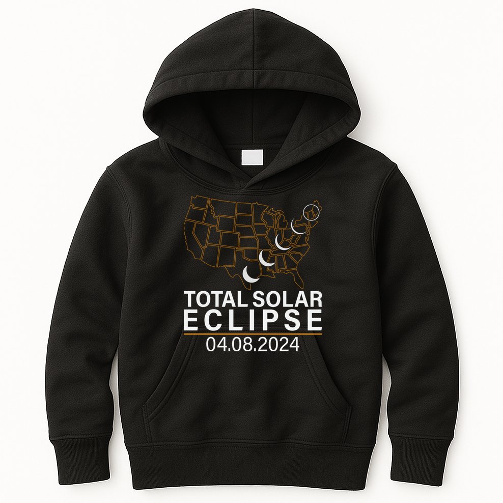 Total Solar Eclipse Kids Hoodie