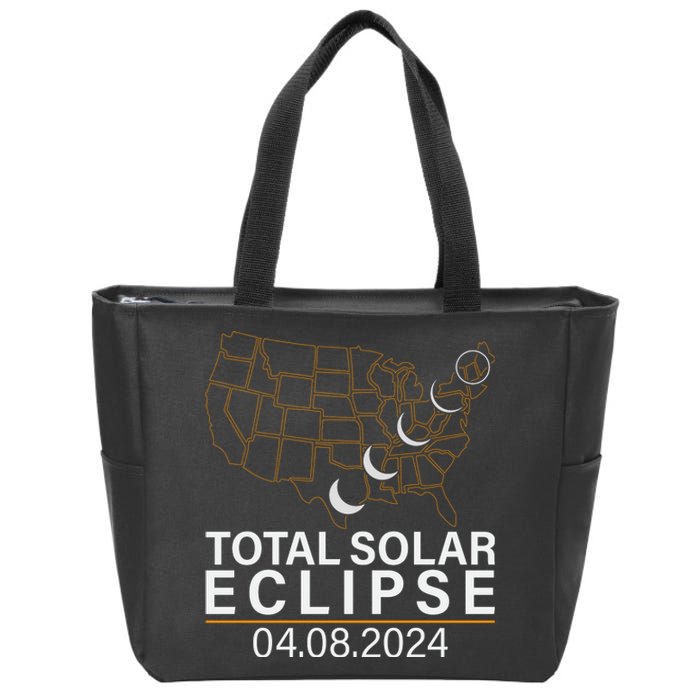 Total Solar Eclipse Zip Tote Bag