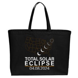 Total Solar Eclipse Cotton Canvas Jumbo Tote