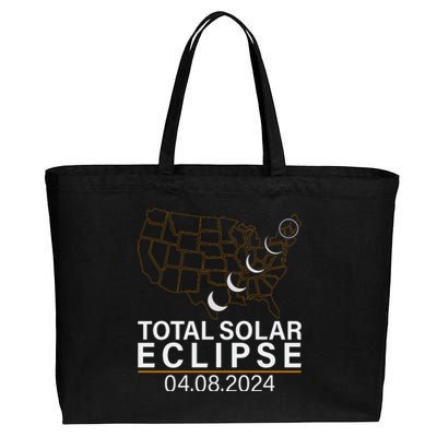 Total Solar Eclipse Cotton Canvas Jumbo Tote