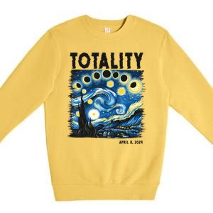 Totality Solar Eclipse 2024 Premium Crewneck Sweatshirt