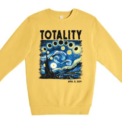 Totality Solar Eclipse 2024 Premium Crewneck Sweatshirt