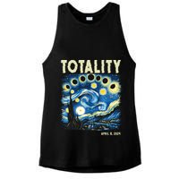 Totality Solar Eclipse 2024 Ladies PosiCharge Tri-Blend Wicking Tank