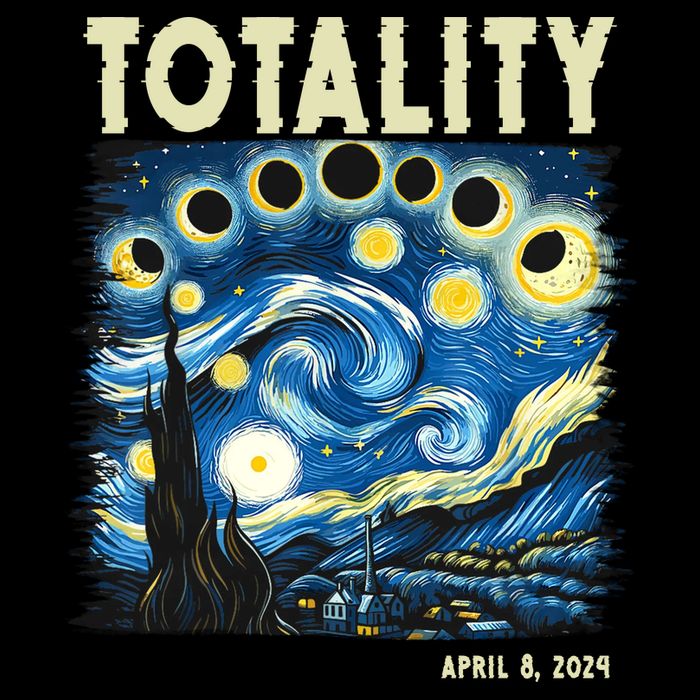 Totality Solar Eclipse 2024 USA-Made Doggie Bandana