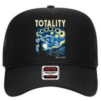 Totality Solar Eclipse 2024 High Crown Mesh Back Trucker Hat