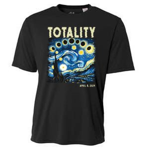 Totality Solar Eclipse 2024 Cooling Performance Crew T-Shirt