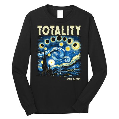 Totality Solar Eclipse 2024 Long Sleeve Shirt