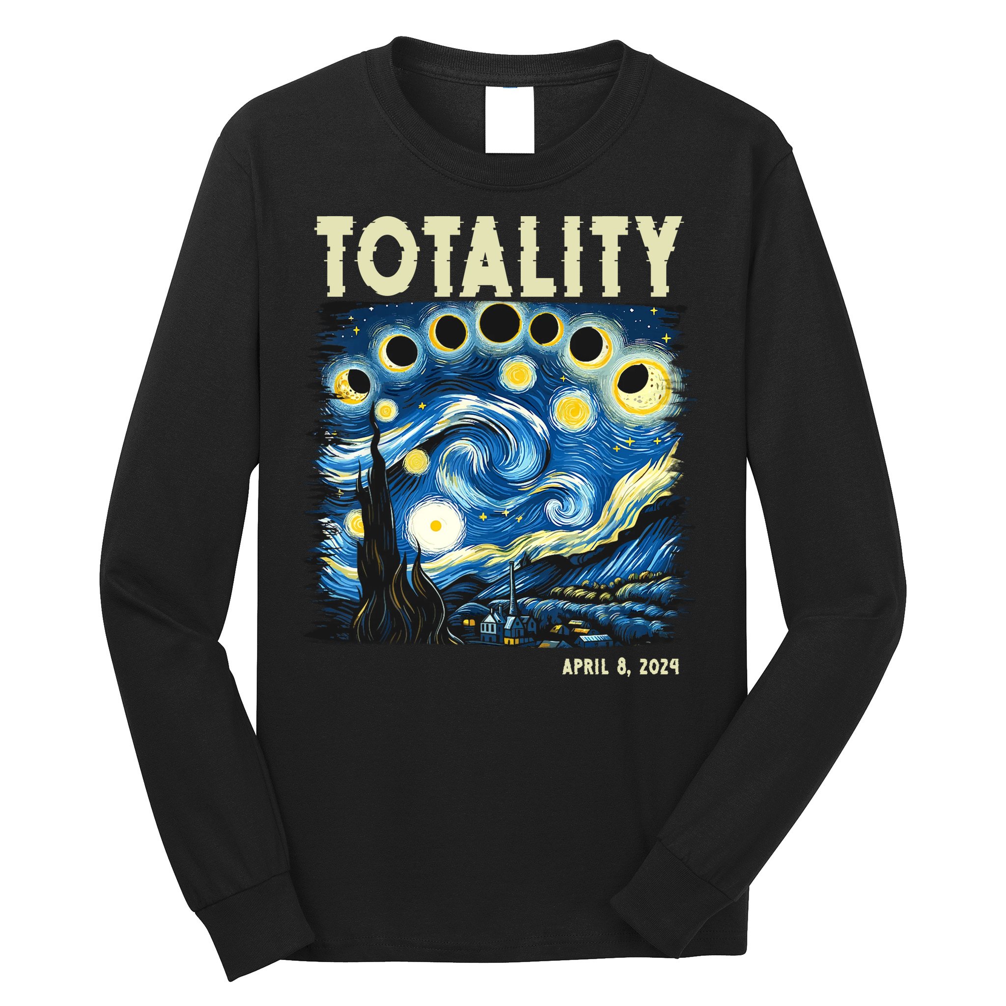 Totality Solar Eclipse 2024 Long Sleeve Shirt