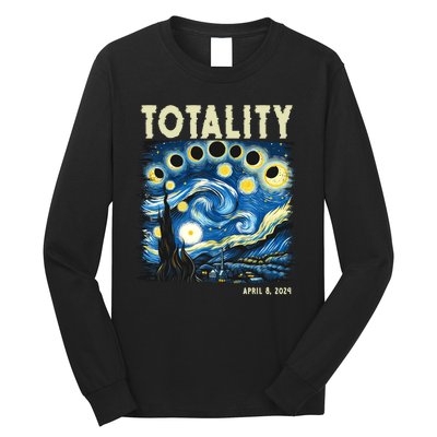 Totality Solar Eclipse 2024 Long Sleeve Shirt