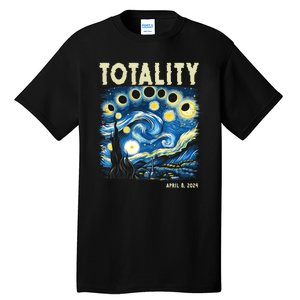 Totality Solar Eclipse 2024 Tall T-Shirt