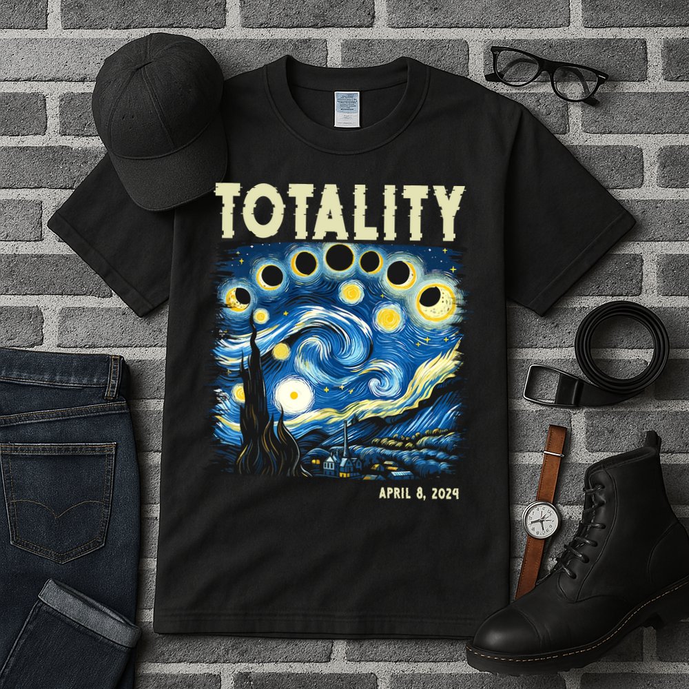 Totality Solar Eclipse 2024 Tall T-Shirt
