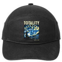 Totality Solar Eclipse 2024 7-Panel Snapback Hat