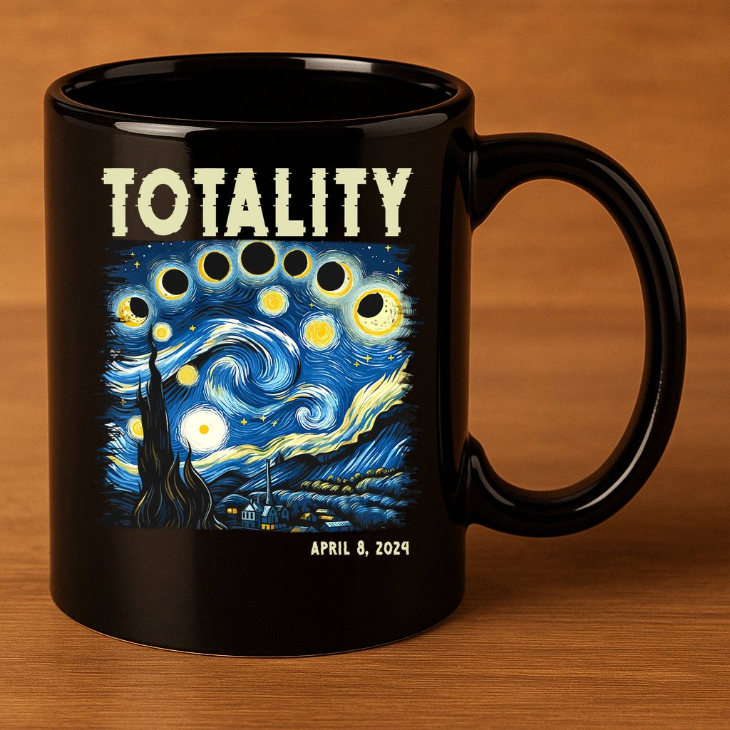 Totality Solar Eclipse 2024 11oz C Handle Ceramic Mug