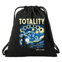 Totality Solar Eclipse 2024 Drawstring Bag