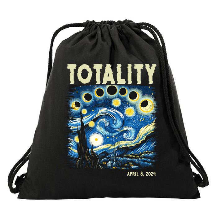 Totality Solar Eclipse 2024 Drawstring Bag
