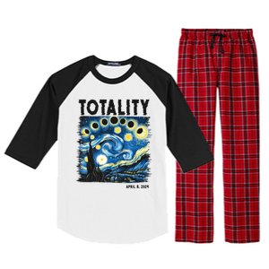 Totality Solar Eclipse 2024 Raglan Sleeve Pajama Set