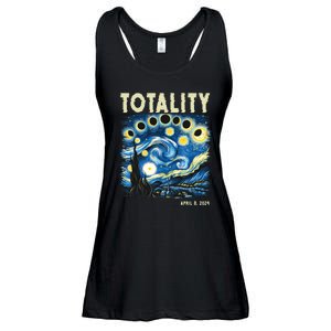 Totality Solar Eclipse 2024 Ladies Essential Flowy Tank