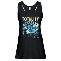 Totality Solar Eclipse 2024 Ladies Essential Flowy Tank