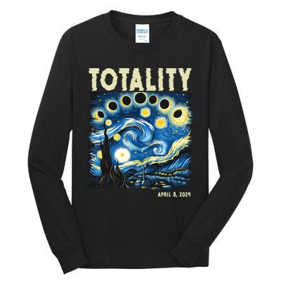 Totality Solar Eclipse 2024 Tall Long Sleeve T-Shirt