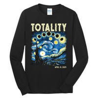 Totality Solar Eclipse 2024 Tall Long Sleeve T-Shirt