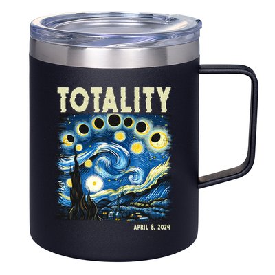 Totality Solar Eclipse 2024 12oz Stainless Steel Coffee Mug