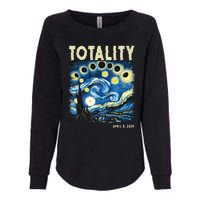 Totality Solar Eclipse 2024 Womens California Wash Sweatshirt