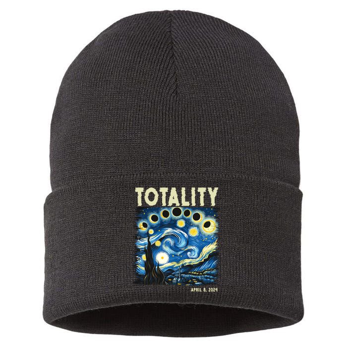 Totality Solar Eclipse 2024 Sustainable Knit Beanie