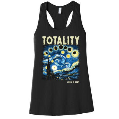 Totality Solar Eclipse 2024 Women's Racerback Tank