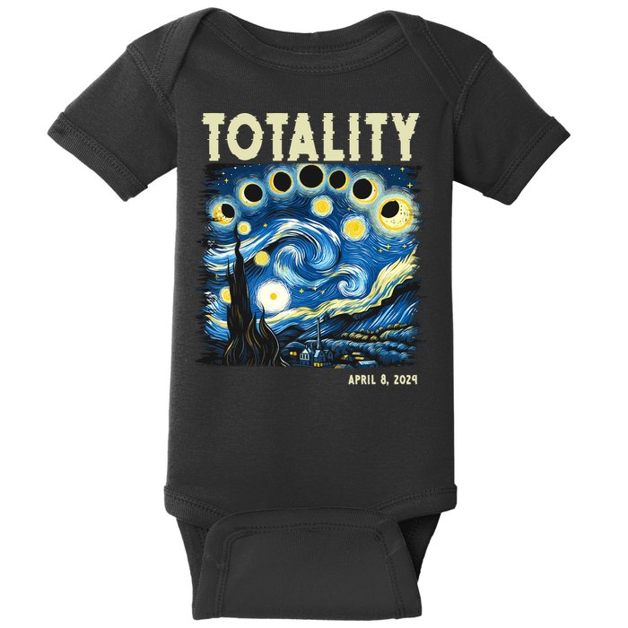 Totality Solar Eclipse 2024 Baby Bodysuit
