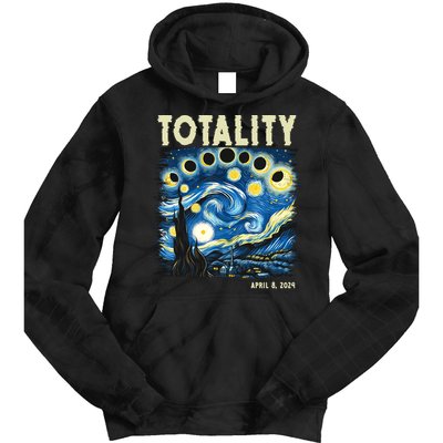 Totality Solar Eclipse 2024 Tie Dye Hoodie
