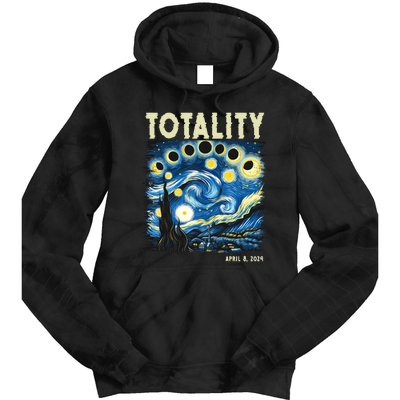 Totality Solar Eclipse 2024 Tie Dye Hoodie