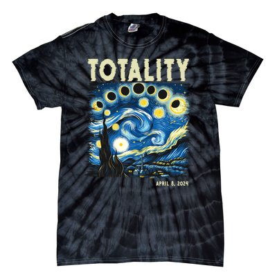 Totality Solar Eclipse 2024 Tie-Dye T-Shirt