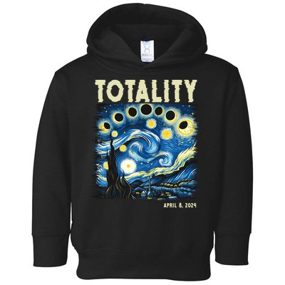 Totality Solar Eclipse 2024 Toddler Hoodie