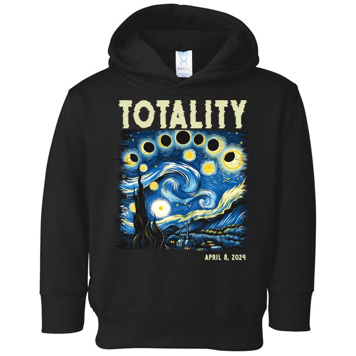Totality Solar Eclipse 2024 Toddler Hoodie