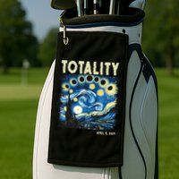 Totality Solar Eclipse 2024 Golf Towel
