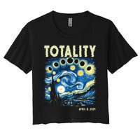 Totality Solar Eclipse 2024 Crop Top