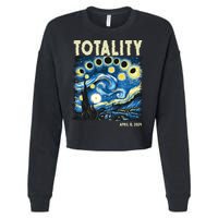 Totality Solar Eclipse 2024 Cropped Pullover Crew