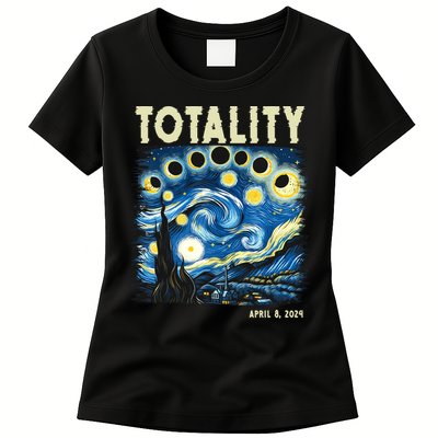 Totality Solar Eclipse 2024 Womens T-Shirt