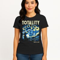 Totality Solar Eclipse 2024 Womens T-Shirt