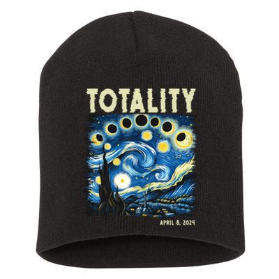 Totality Solar Eclipse 2024 Short Acrylic Beanie